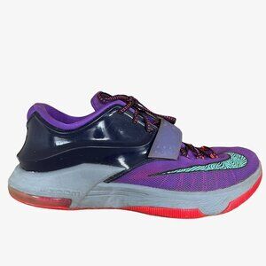 Nike KD VII 7 Mens Size 10 Lightning 534 Shoes Sneakers 653996-535 Purple Blue